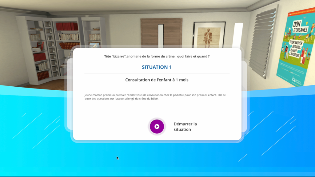 Photo du simulateur numérique : Culture du doute 1 l Module 1 qui présente la première situation